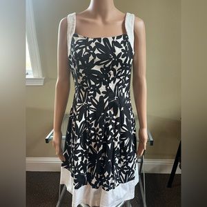AGB size 12 Black and white Floral dress